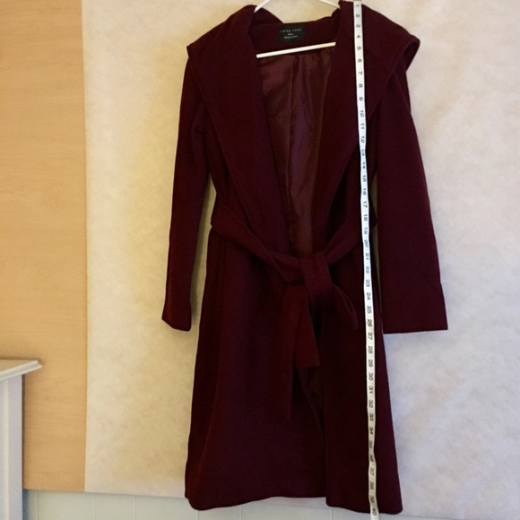 Love Tree Wide Hooded Long Trench Coat - Picture 7 of 7